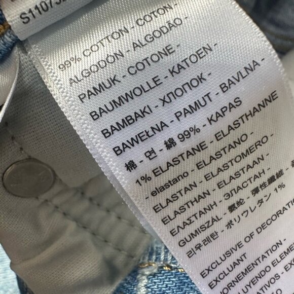 Levi's Wedgie Jeans Light Wash Blue Sz 26 - Picture 6 of 10